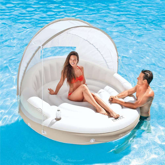 Couples Covered Shade Luxury Recliner Water Detachable